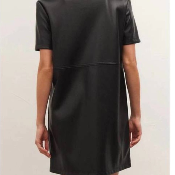 Z Supply London Faux Leather Dress, Large - Picture 4 of 15